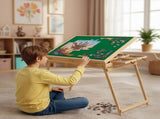1500-Piece Jigsaw Puzzle Table with Folding Legs Portable Puzzle Storage Board V63-953291