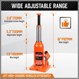 4-Ton Hydraulic Bottle Jack Heavy Duty Car Lifter with Safety Valve V465-82038