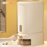 large capacity rice dispenser, measuring cup, time scale, plastic grain storage container, sealed V1102-122-98988-GRA-20L