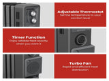 Dimplex Oil Free 1.5kW Column Heater w/ Turbo Fan and Timer in Black ECR15TIF