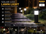 Small Black Cool White Solar LED Garden Path Light V1221-XM-LB595-GM44