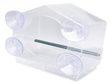Window Bird Feeder Clear Sturdy Acrylic Window Bird House Feeder with 4 Suction Cups V1294-YM0521-3111230076311