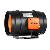 Inline Duct Fan, 203.2mm 506.2 CFM with Temperature Humidity Controller, Quiet EC-motor Ventilation V952-XLGDFJYCHSEC8T5SCV3