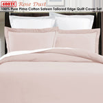 Grand Aterlier Pima Cotton Rose Dust Quilt Cover Set King V442-HIN-QUILTCS-400TCPIMACOTTON-ROSEDUST-KI