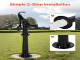 Well Hand Pitcher Pump, 20 ft Max Lift, Antique Cast Iron Manual Hand Water Pump with Heightening V952-SDYSBBTDZZTHXQJRK001V0