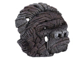 Gorilla Head Sculpture 6.3in Animal Head Figurine Resin Hollow Out Design Statue Decor for Living V1294-YM0706-3115230089011