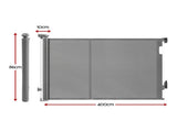 Keezi Retractable Gate Baby Gate Pet Safety Fence Extends up to 400cm Grey SG-400X86-GR