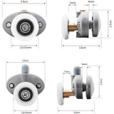 Shower Door Rollers, Single Shower Door Runners/Wheels/Pulleys/Guides 23mm Diameter Home Bathroom V1370-AZ4-13244