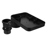 Multifunctional Car Cup Holder Expander Black with Stable Support and Rotating Tray V1369-AZ3-W-19117