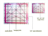 Quilting Ruler Square Acrylic Quilting Ruler Fabric Cutting Ruler B V1370-AZ4-07994