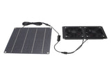 Solar Exhaust Fan Kit 15W Monocrystalline Silicon Solar Panel Exhaust Intake Cooling Ventilation Fan V1294-YM0901-3111250015611