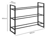 Centra Dumbbell Rack 3 Tier Weight Storage Organiser Stand Holder Home Gym 270kg SP1080-BK-3-AU