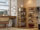 Fin Super Large Wooden Storage Unit 6 Adjustable Shelves Home Kitchen Organization V767-JJ-ZZ1386