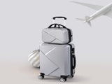 Slimbridge 2pcs 20"Travel Luggage Set Grey LG1006-GY