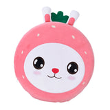 Round Floor Cute Cartoon Strawberry Rabbit Soft Skin Friendly Slip Resistance Round Pillow V1294-YM0901-3117240183111