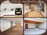 Flexible Wall Base Baseboard Molding Trim, 4 Inch Self-Adhesive Vinyl, Peel and V1259-DP01-A-2223