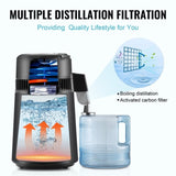Water Distiller, 4L 1.05 Gallon Pure Water Purifier Filter For Home Countertop, 750W Distilled Water V952-BXGZLSJXB4LDCQHM3V3