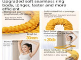 Pink Soft Weighted Hula Hoop - 1.4kg Knitted Spring Exercise Hoop for Waist Training - Quiet Home V888-ELOSUNG56527