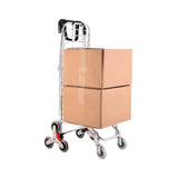 GOMINIMO Foldable Aluminum Shopping Trolley Cart with Wheels and Lids V227-3720262003670