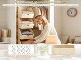 4 Tiers Hanging Closet Organizer, Stable and Reliable, Enduring and Sag Resistant, Unique V1369-AZ3-W-12302