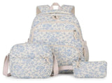 School Backpack for Teen Girls Bookbags Elementary High School Corduroy Laptop Bags Women Travel V1369-AZ3-W-13661