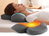 Livemor 2-in-1 Neck Massager Pillow with Heat, Memory Foam Cervical Support for Relief, 3-Speed NECK-MASSAGER-PL01-GY