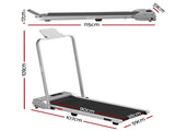 Everfit 3 in 1 Walking Pad Treadmill 12% Incline Foldable Under Desk Treadmills for Home Gym With TMILL-380H-2INC-L-SI
