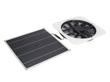 Solar Panel Fan Kit Solar Exhaust Fan 100W Solar Powered Panel with 10inch Round Fan for Greenhouse V1294-YM0706-3114230113612
