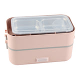 Electric Lunch Box Plug in Double Layer Stainless Steel Steaming Insulation Portable Food Warmer V1294-YM0715-3113220091614