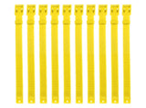 10PCS Goat Collar PU 23 Inch Adjustable Livestock Collar for Farm Animal Cow Horse Sheep Yellow V1294-YM0703-3111230027113