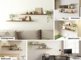 Artiss Floating Wall Shelf Set of 2 Wood 90CM FUR-V-WALL-03-WD