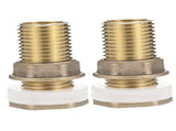 Worgeous Brass Bulkhead Fitting for Water Tank Easy Install Water Inlet Outlet Connector Golden 1/2 V1189-LWWAL-20260327-03456