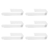 6PCS Hat Racks for Baseball Caps Acrylic Wall Mounted Self Adhesive Hat Storage Holder Wall Hat Hook V1294-YM0901-3116240033113