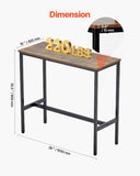 VEVOR Table, Sturdy Metal Frame High Top Pub Table, Narrow Long Kitchen Dining, Cocktail Counter V952-JXBTZJXBTZW3T867K001V0