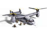 Sluban B1537 Model Kit 144 MV-22 Osprey Tiltrotor Helicopter Plane Military Air Force Building SLB1537