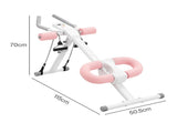Centra Ab Machine Abdominal Exerciser Knee Protection Foldable Home Gym Cruncher SP1073-WH-AU