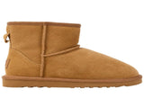 Jillaroo Womens UGG Boots Genuine Sheepskin Suede Leather Moccasins - Chestnut - 5 V563-GROSBY-401239-CHESTNUT-5