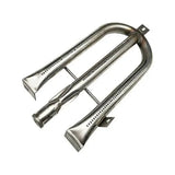 U Shaped Gas Grill Burner Tube Stainless Steel Adjustable Universal Replacement for Gas Grills V1189-LC-HW-00439