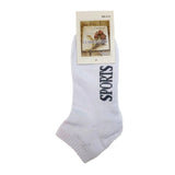 24x COTTON ANKLE SOCKS Sport Cushion Foot Low Cut Running - Assorted Colours Bulk - 2-8 V563-BR-24SOX-ASSTDCLRP-2-8
