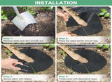 Tutuviw 4 Pack Non-Woven Tree Mulch Ring, Round Mulch Ring Tree Protector Mat with 16 Pcs Garden V1189-WXFWAL-20260319-00122