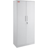 VEVOR Metal Storage Cabinet w/ 3 Keys Adjustable Shelves & Magnetic Door White V952-DXCWJCQBY51808OP2V0