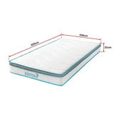 Palermo King Single 20cm Memory Foam and Innerspring Hybrid Mattress V63-821911