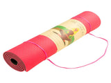 Powertrain TPE Yoga Exercise Mat Home Gym Pilates Fitness 8mm Thick in Red YM-TPE-DHG-RD