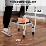 Step Stool 1-Step 150KG Capacity, 3 Adjustable Height with Handle Steel Step Ladder, Portable V952-JYTDGYBDFSFGRM69CV0