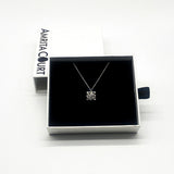 Gift Box - Chest White Gold Aroma Necklace Purify Oil Blend V760-GBAJ - 42