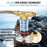Spin Down Filter, 40 Micron Whole House Sediment Filter for Well Water, 3/4" G-M 1" G-M 3/4" V952-SDCXQZSGLQFCT30OFV0