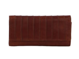 Pierre Cardin Womens Leather Wallet Stich Design Large Tri-Fold in Tan Brown V563-PC3567-TAN