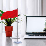 Desk Flag Pole Holder with Stable Base, Office and Event Desktop Display V1370-AZ4-11432