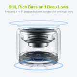 Travel Case Packed, A106 Pro Portable Bluetooth Speaker with Custom Bass Radiator, Brief Design, V1107-791-51307-SLR