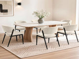 Artiss Dining Chairs Set of 6 Linen Fabric Soft Upholstered Chairs Beige DINC-KJ-7016-BGX6